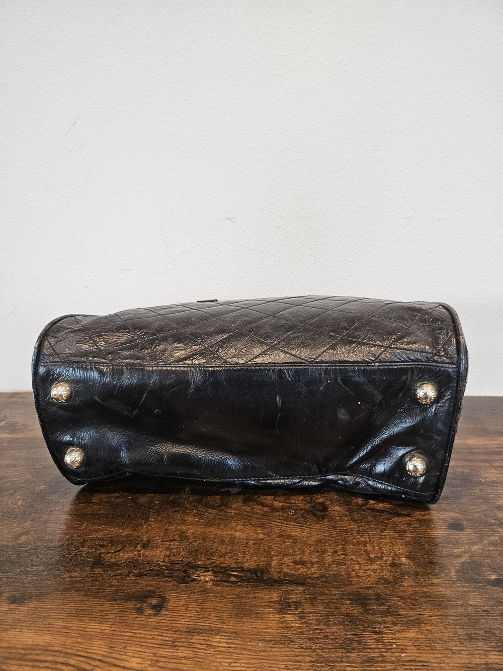 Bally Vintage Quilted Patent Leather Doctor/Satchel Bag. - Picture 6 of 13